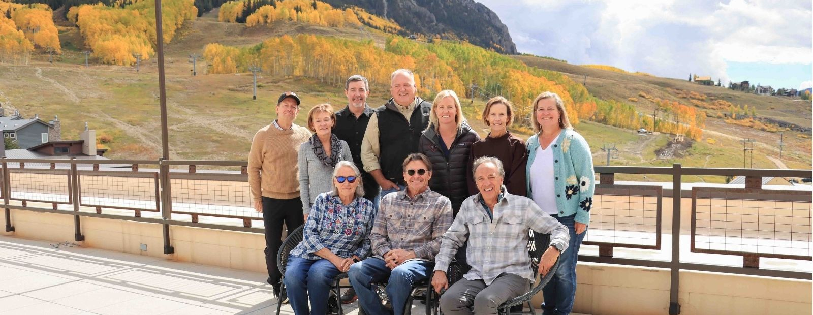 Photo of Board of Directors with Mt. CB in the background.